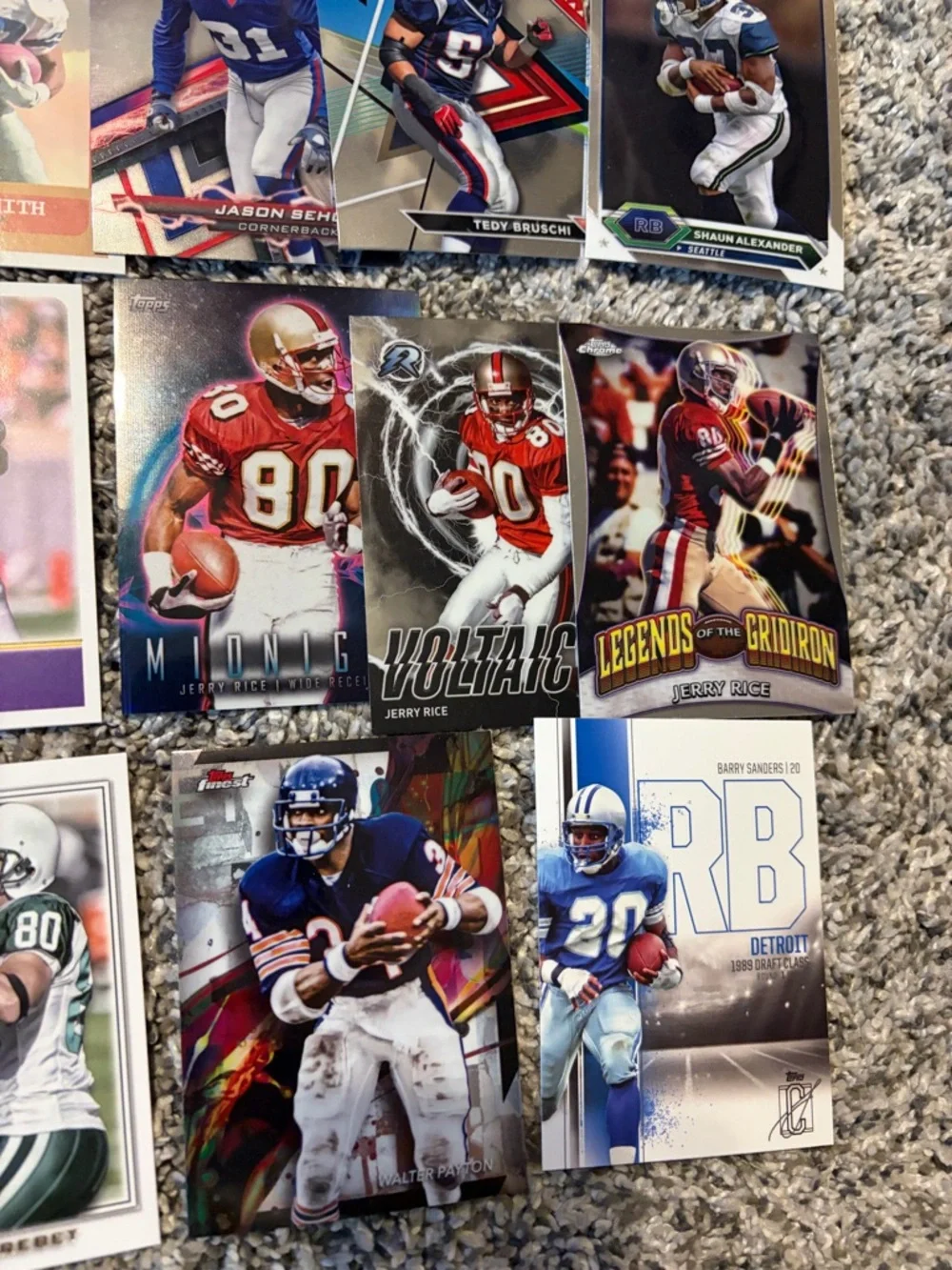 Lot of 22 Topps Composite, Chrome & Finest football Walter Payton - Picture 3 of 7